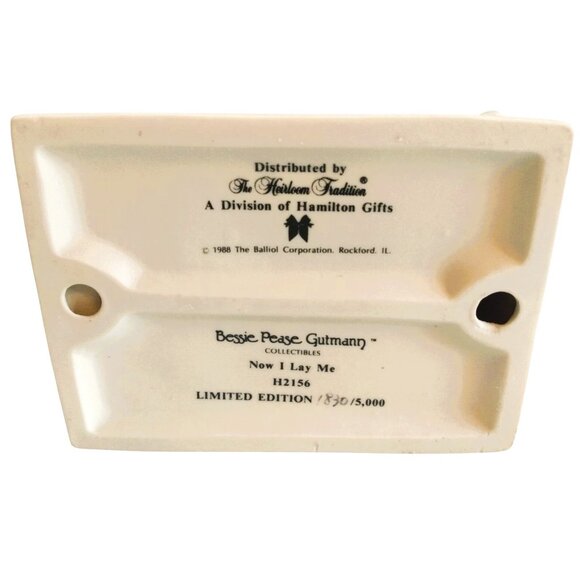 Bessie Pease Gutmann Figurine- H2156-"Now I Lay Me" 1988 Limited Edition-#1830 - Picture 11 of 12